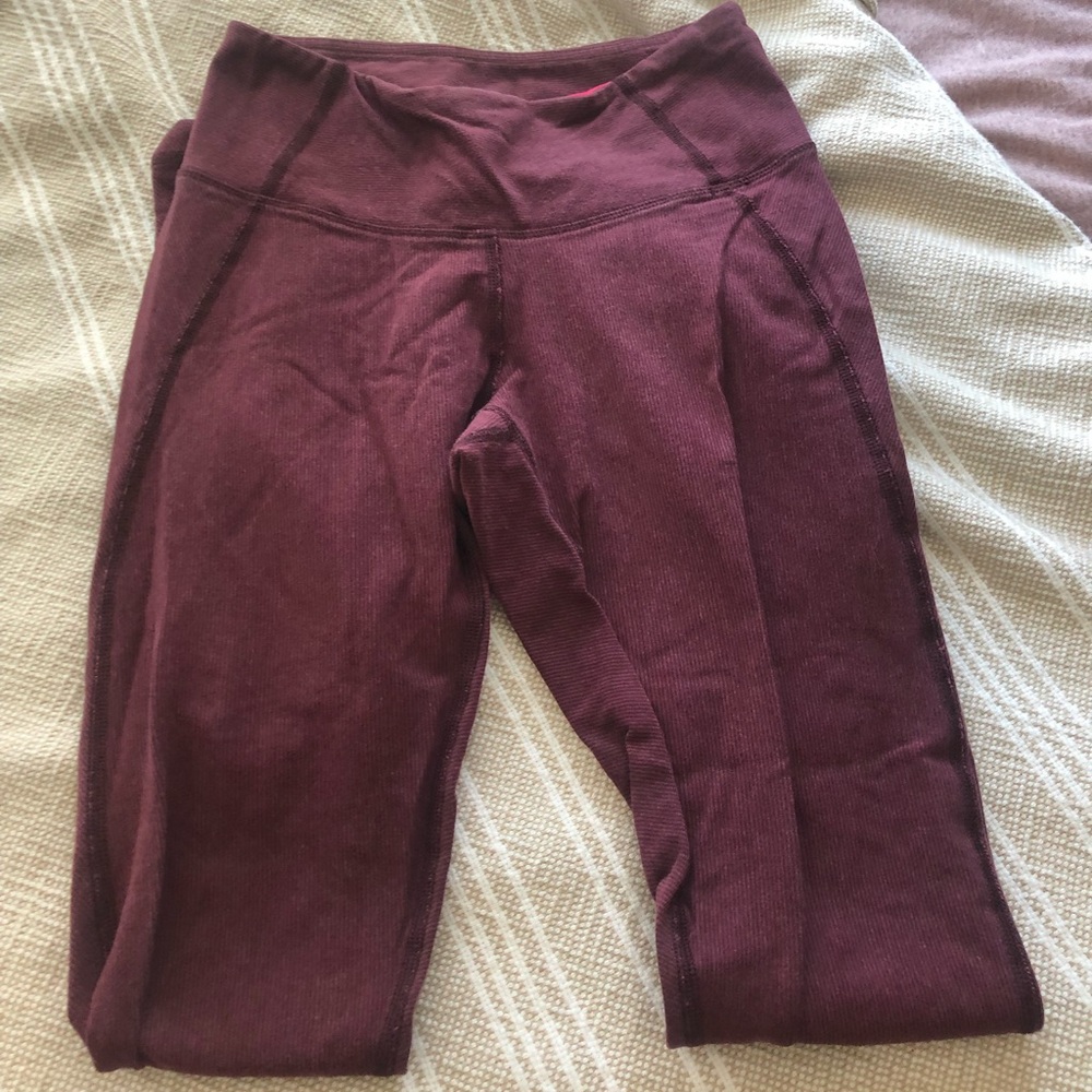 Burgundy Lululemon Leggings